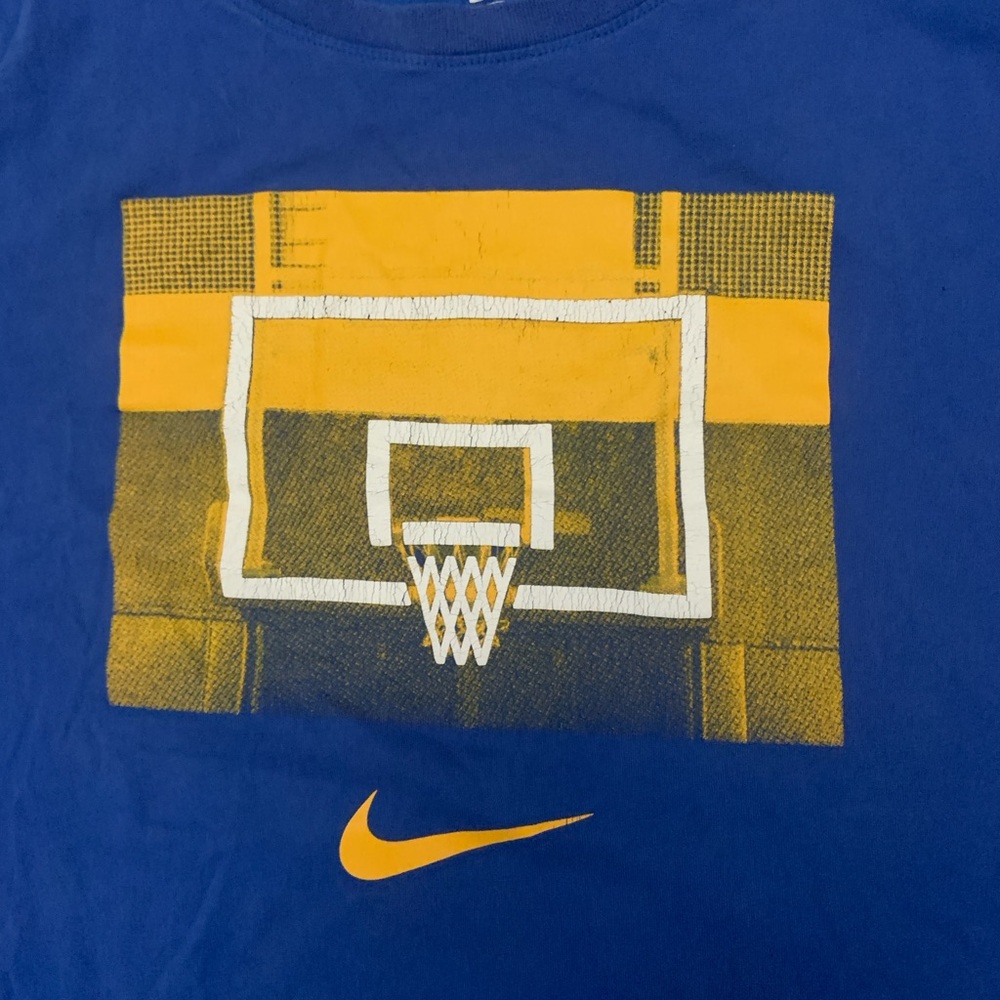 Nike Dri Fit T Shirt Mens 2XL Blue Basketball Backboard Logo Short Sleeve Hoops - Picture 8 of 8